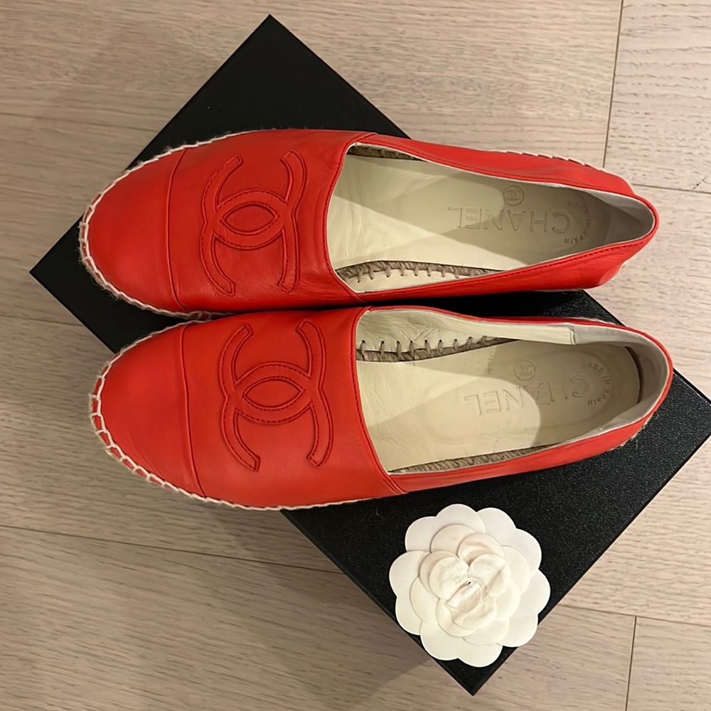 Chanel Espadrilles *Rare Red Color*